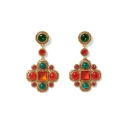 The Metropolitan Museum of Art Jewelry Sets*Algerian Cluster Double-Strand Station Necklace And Drop Earrings Set