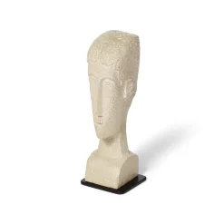 The Metropolitan Museum of Art Sculpture*Amedeo Modigliani: Medium Stone Tete Sculpture