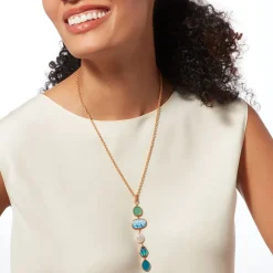 The Metropolitan Museum of Art Necklaces*Ancient Mixed Motifs Glass Pendant Drop Necklace
