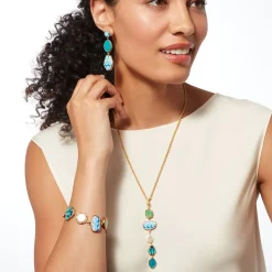 The Metropolitan Museum of Art Necklaces*Ancient Mixed Motifs Glass Pendant Drop Necklace
