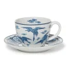 The Metropolitan Museum of Art Tableware*Blue & White Cranes Teacup And Saucer