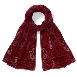 The Metropolitan Museum of Art Scarves & Wraps*Chinese Phoenixes And Peonies Oblong Velvet Burnout Scarf