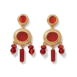 The Metropolitan Museum of Art Earrings*Classical Carnelian Chandelier Earrings