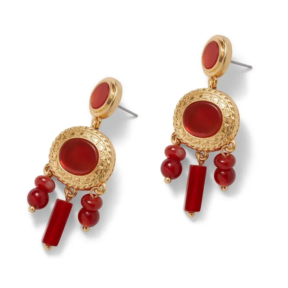 The Metropolitan Museum of Art Earrings*Classical Carnelian Chandelier Earrings