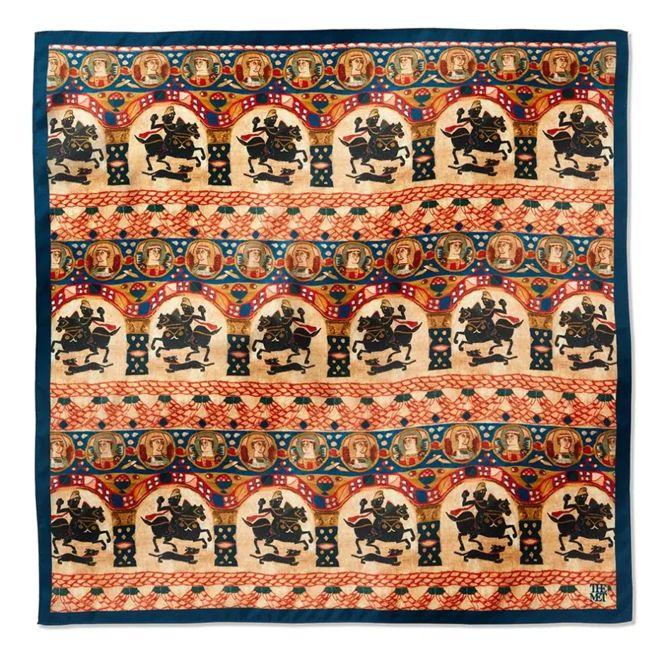 The Metropolitan Museum of Art Scarves & Wraps*Coptic Horsemen Silk Neckerchief