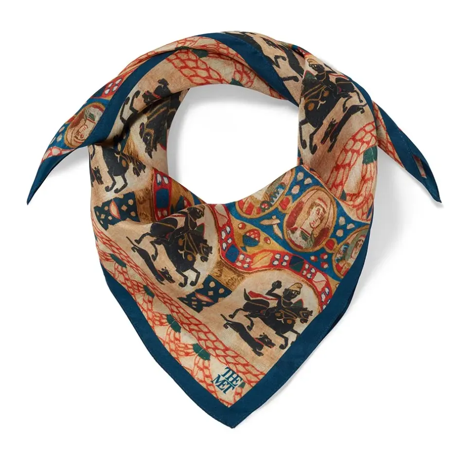 The Metropolitan Museum of Art Scarves & Wraps*Coptic Horsemen Silk Neckerchief