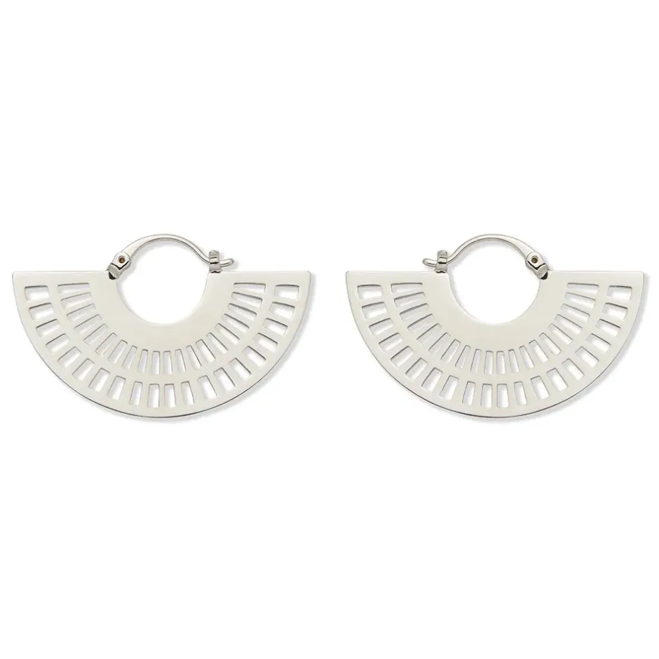 The Metropolitan Museum of Art Earrings*Crescent Cutout Hoop Earrings