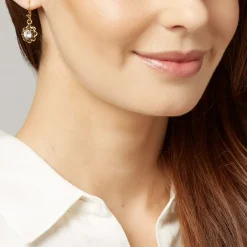 The Metropolitan Museum of Art Earrings*Crystal Rosette Drop Earrings