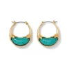 The Metropolitan Museum of Art Earrings*Cypriot Jade Crescent Hoop Earrings