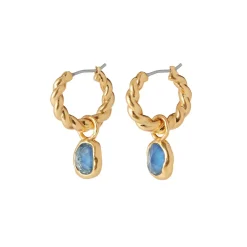 The Metropolitan Museum of Art Earrings*Cypriot Twist Hoop Earrings With Removable Charms