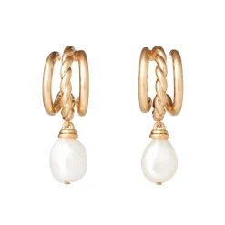 The Metropolitan Museum of Art Jewelry Sets*Cypriot Twist Pearl Necklace And Triple-Hoop Earrings Set