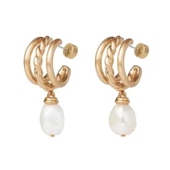 The Metropolitan Museum of Art Jewelry Sets*Cypriot Twist Pearl Necklace And Triple-Hoop Earrings Set