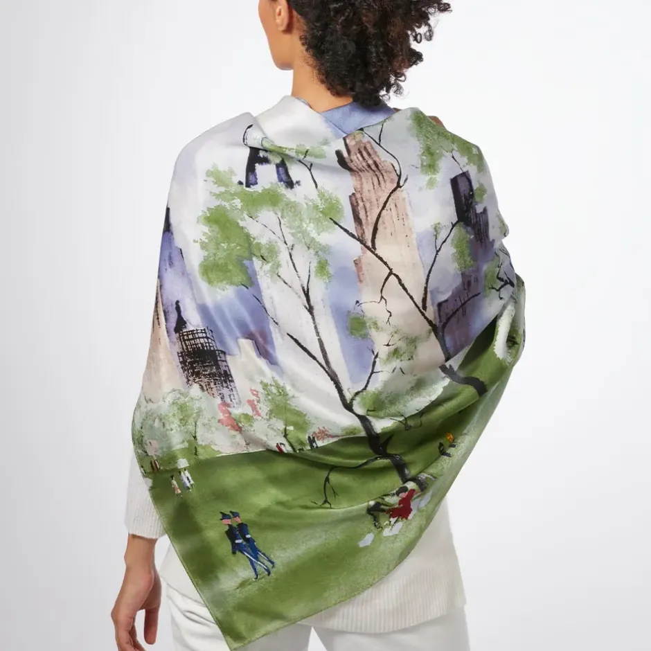 The Metropolitan Museum of Art Scarves & Wraps*Dehn Spring In Central Park Square Silk Scarf