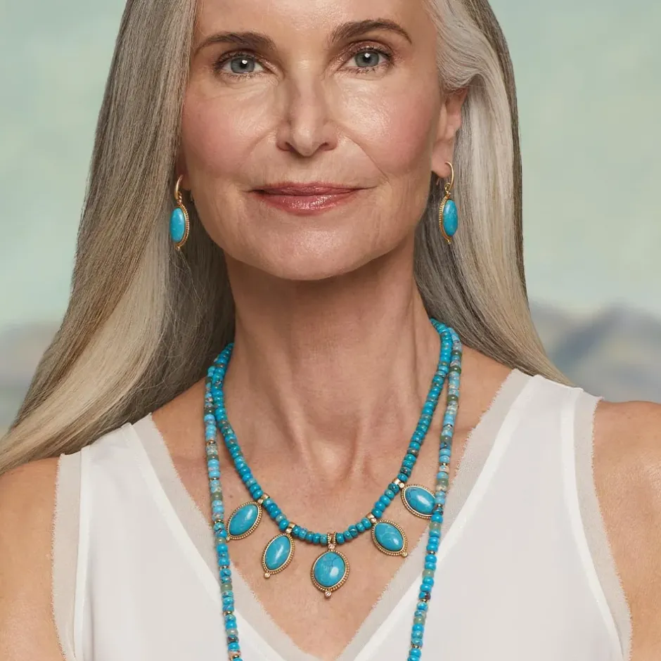 The Metropolitan Museum of Art Earrings*Egyptian Hathor Turquoise Drop Earrings