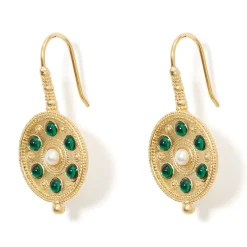 The Metropolitan Museum of Art Earrings*Embellished Disc Drop Earrings