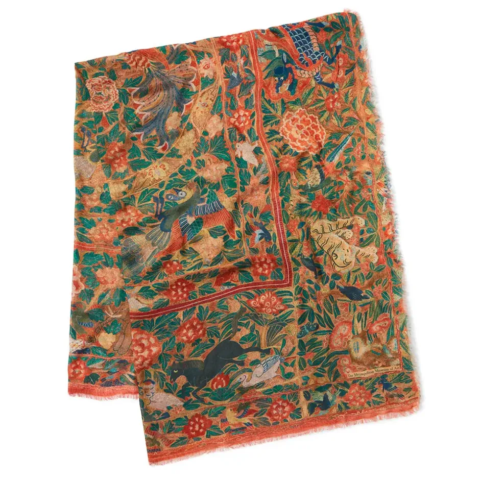 The Metropolitan Museum of Art Scarves & Wraps*Flora And Fauna Oversize Cashmere-Blend Shawl