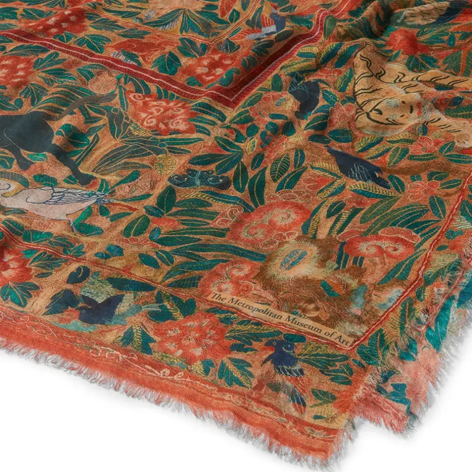 The Metropolitan Museum of Art Scarves & Wraps*Flora And Fauna Oversize Cashmere-Blend Shawl