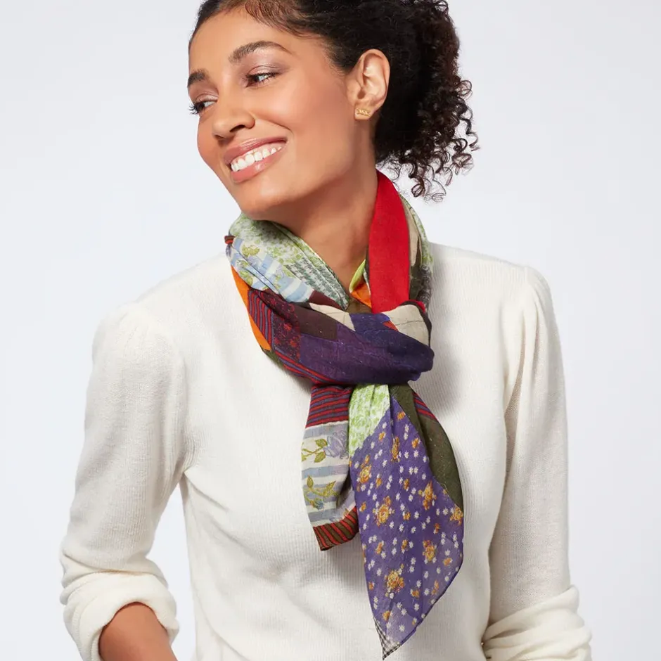 The Metropolitan Museum of Art Scarves & Wraps*Gee'S Bend Pettway Quilt Design Oblong Silk Scarf