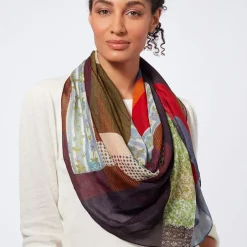 The Metropolitan Museum of Art Scarves & Wraps*Gee'S Bend Pettway Quilt Design Oblong Silk Scarf
