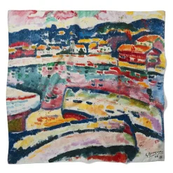 The Metropolitan Museum of Art Scarves & Wraps*Georges Braque Boats On The Beach At L'Estaque Square Silk Scarf