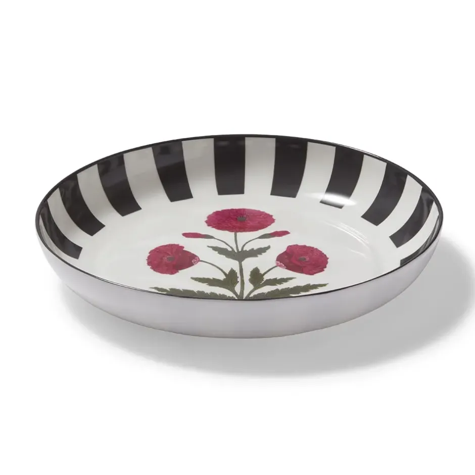The Metropolitan Museum of Art Tableware*Good Earth Blooming Poppies Bordered Round Serving Dish