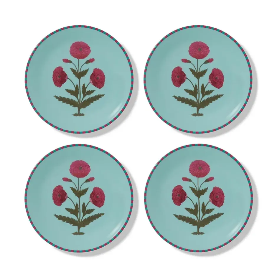 The Metropolitan Museum of Art Tableware*Good Earth Blooming Poppies Salad Plate Set