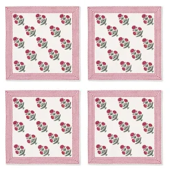 The Metropolitan Museum of Art Tableware*Good Earth Blooming Poppies Napkin Set