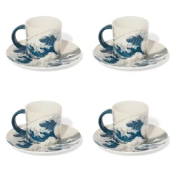 The Metropolitan Museum of Art Tableware*Hokusai Great Wave Espresso Cup And Saucer