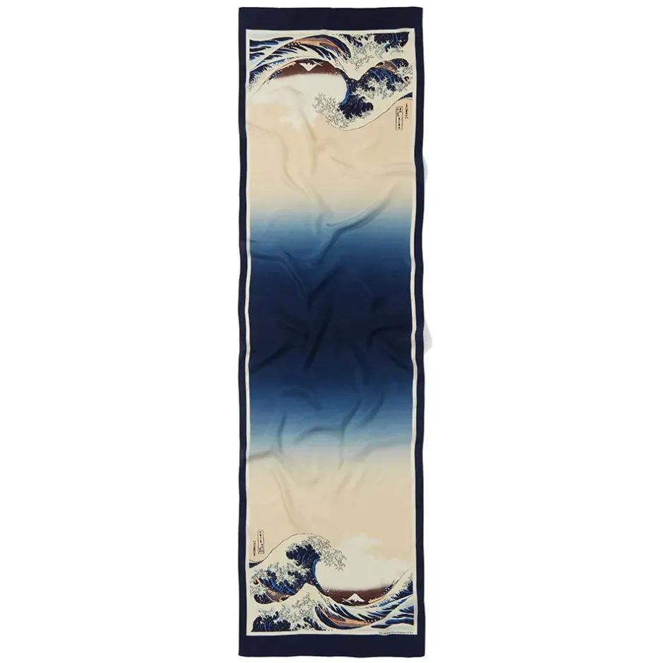 The Metropolitan Museum of Art Scarves & Wraps*Hokusai Great Wave Oblong Silk Scarf