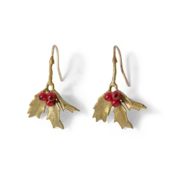 The Metropolitan Museum of Art Earrings*Holly Berry Jade Drop Earrings