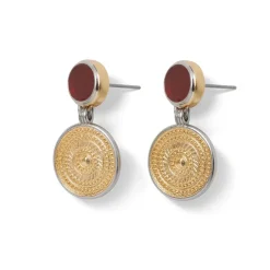 The Metropolitan Museum of Art Earrings*Islamic Medallion Carnelian Drop Earrings