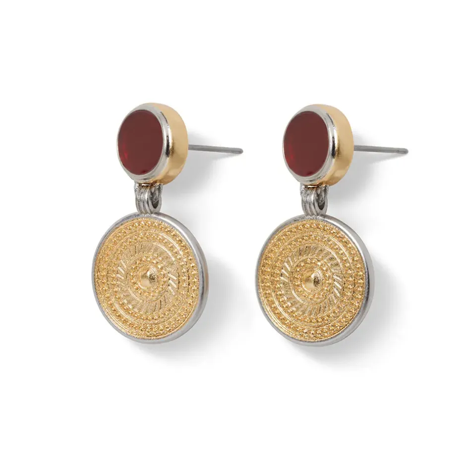 The Metropolitan Museum of Art Earrings*Islamic Medallion Carnelian Drop Earrings