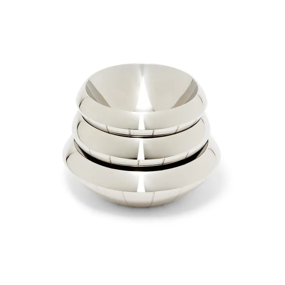 The Metropolitan Museum of Art Tableware*Italian Armor Etched Stainless Steel Snack Bowls