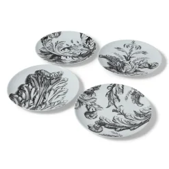 The Metropolitan Museum of Art Tableware*Italian Etched Leaves Side Plate Set