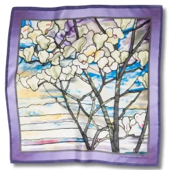 The Metropolitan Museum of Art Scarves & Wraps*Louis C. Tiffany Magnolias And Irises Silk Neckerchief
