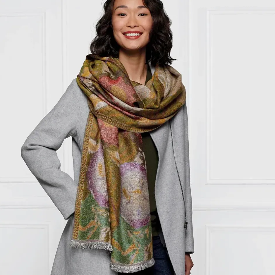 The Metropolitan Museum of Art Scarves & Wraps*Louis C. Tiffany Morning Glories Wool-Blend Shawl