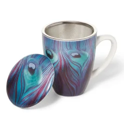 The Metropolitan Museum of Art Tableware*Louis C. Tiffany Peacock Feather Covered Mug With Tea Infuser