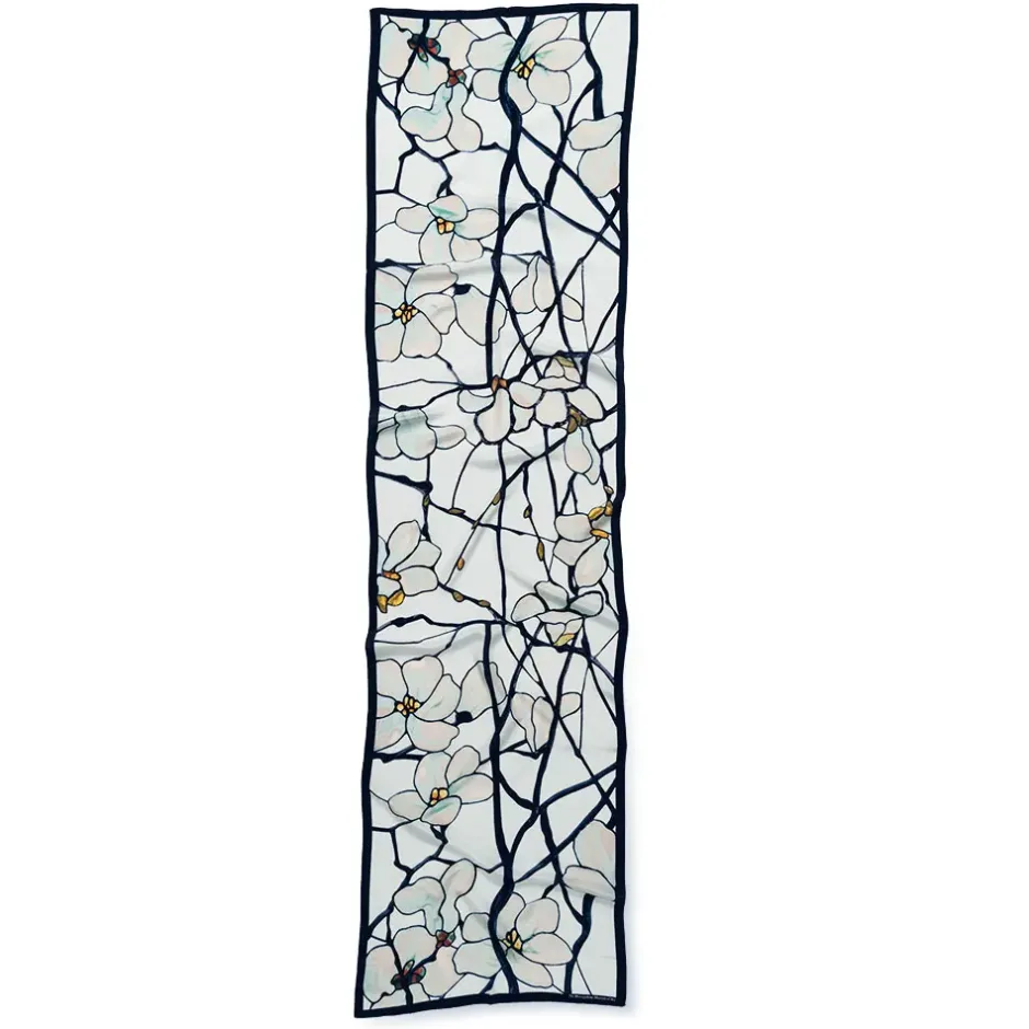 The Metropolitan Museum of Art Scarves & Wraps*Louis C. Tiffany White Magnolia Oblong Silk Scarf