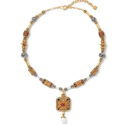 The Metropolitan Museum of Art Jewelry Sets*Medieval Byzantine Statement Necklace And Drop Earrings Set