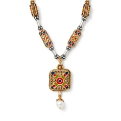 The Metropolitan Museum of Art Jewelry Sets*Medieval Byzantine Statement Necklace And Drop Earrings Set