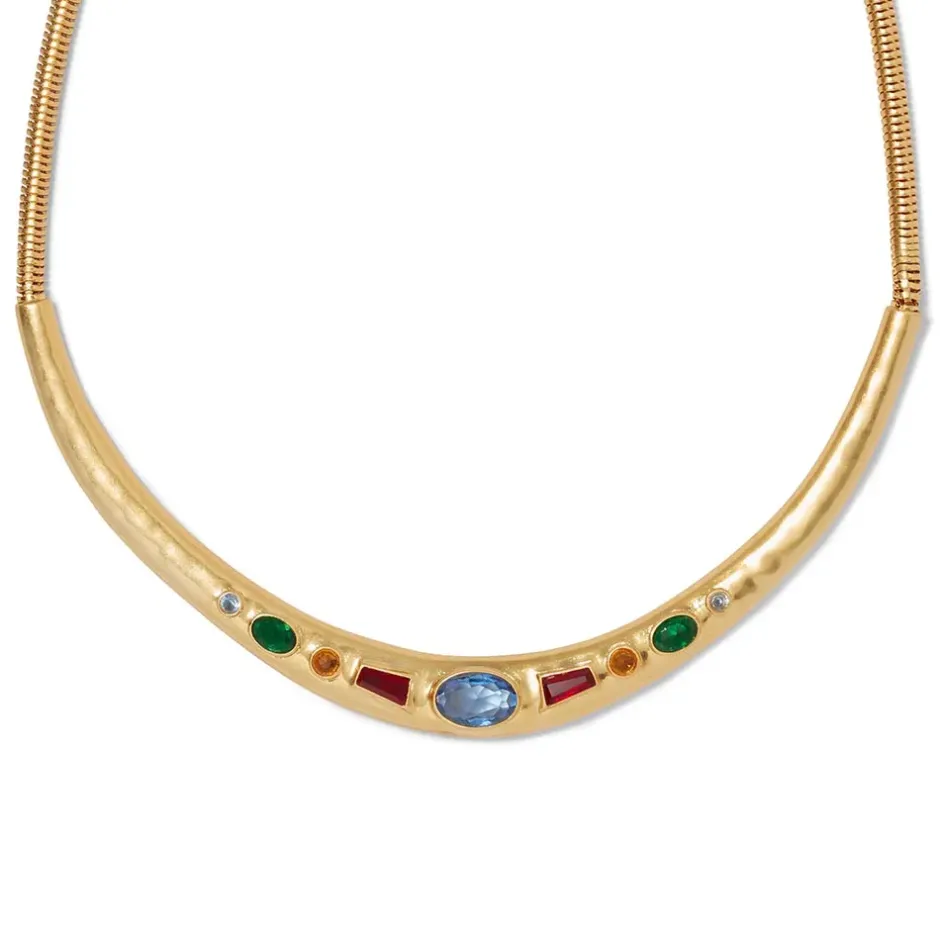 The Metropolitan Museum of Art Jewelry Sets*Medieval Stone Collar Necklace And Hoop Earrings Set