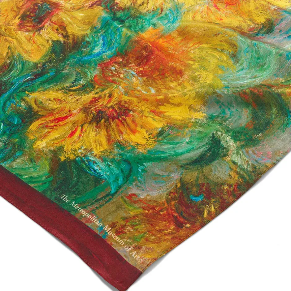 The Metropolitan Museum of Art Scarves & Wraps*Monet Sunflowers Oblong Silk Scarf