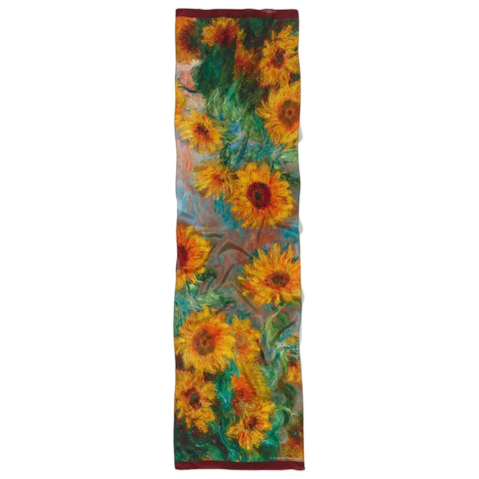 The Metropolitan Museum of Art Scarves & Wraps*Monet Sunflowers Oblong Silk Scarf