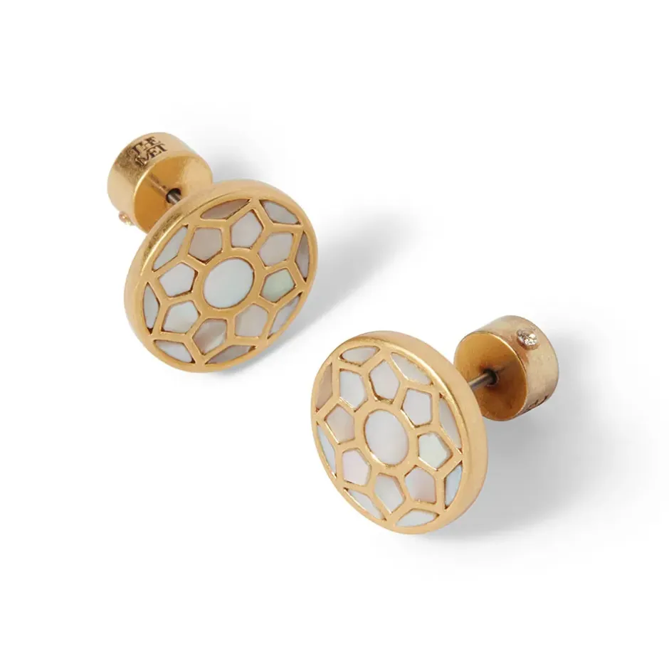 The Metropolitan Museum of Art Earrings*Mother-Of-Pearl Mosaic Stud Earrings