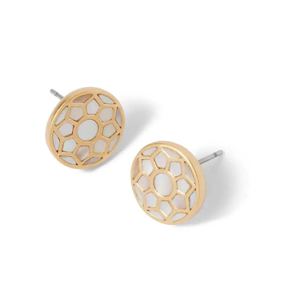 The Metropolitan Museum of Art Earrings*Mother-Of-Pearl Mosaic Stud Earrings