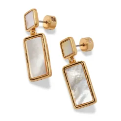 The Metropolitan Museum of Art Earrings*Mother-Of-Pearl Tile Double-Drop Earrings