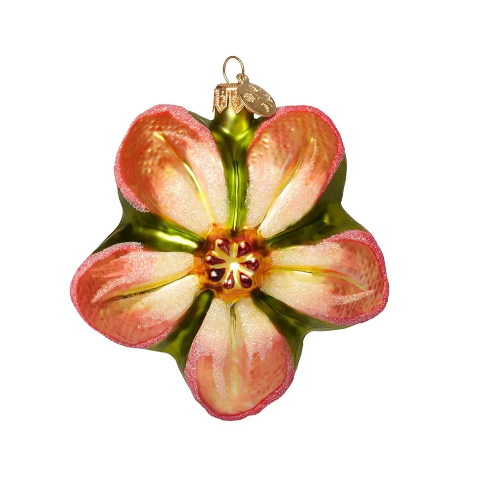 The Metropolitan Museum of Art Ornaments*Orange Poinsettia Glass Ornament