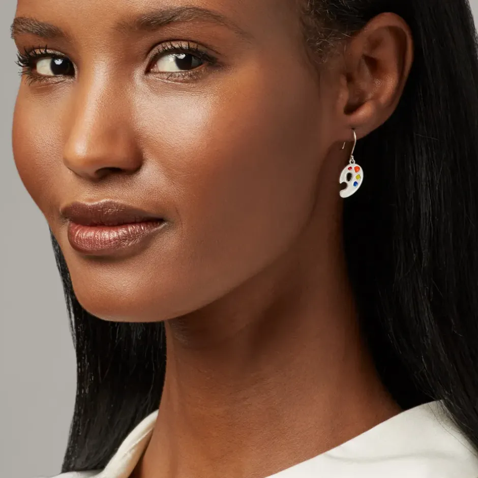 The Metropolitan Museum of Art Earrings*Paintbrush And Palette Drop Earrings
