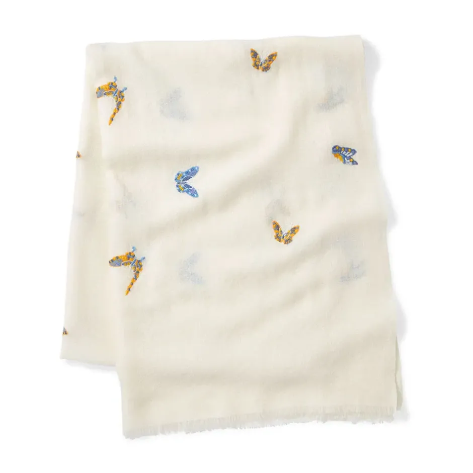 The Metropolitan Museum of Art Scarves & Wraps*Qing Embroidered Butterflies Oblong Scarf