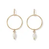 The Metropolitan Museum of Art Earrings*Royal Tudor Forward-Facing Hoop Earrings With Pearl Drops